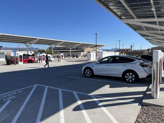 New super chargers behind terribles gas station