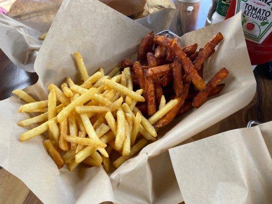 Regular & sweet potato fries