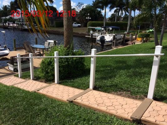 New railing installation