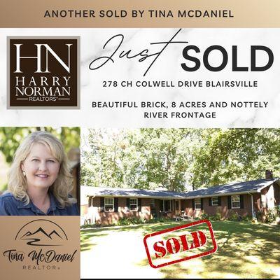 Sold by Tina McDaniel and Harry Norman Realtors.  Now is a great time to sell with home values at a high!  #SOLD #HarryNorman #RealEstate