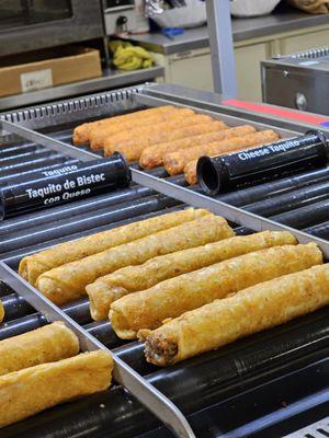 Close-up of the Steak Taquitos.