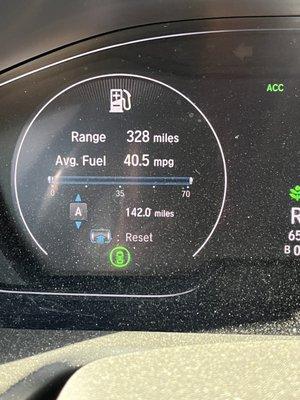 Got up to 40 MPG after taking my car to see Winston.