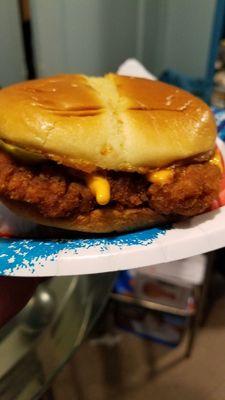 Spicy chicken sandwich