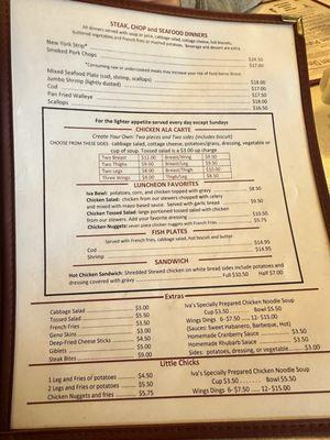 Menu prices as of 9/20/24