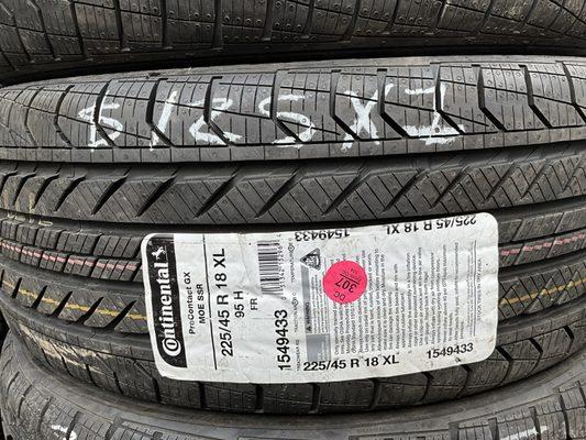 225/45R18 XL CONTINENTAL $125 NEW (ONE)