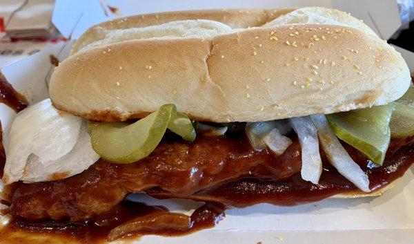 McRib back today - yummmm 12/2/2020