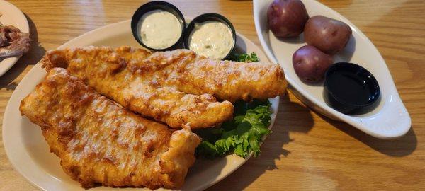 Beer battered cod!!