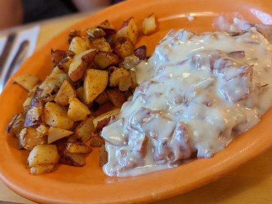 Tasty chipped beef and potatoes