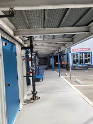 View of Berkeley Self Storage first floor exiting the elevator.