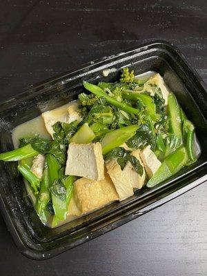 chinese broccoli and tofu