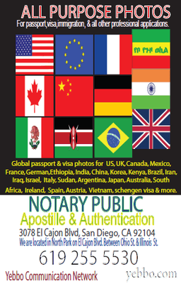 All purpose photos 
Notary 
Apostile
Authentication