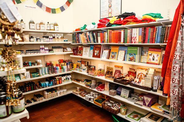 Our retail store, which includes books, herbs, oils, bath & body products, food, drink, and many more items!