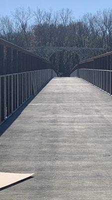 A view of the bridge before the grand opening.