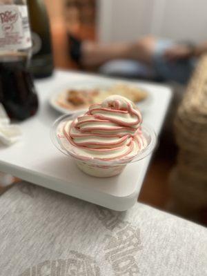 Flavored Soft Serve back at home- yum!!