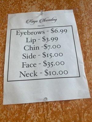 Prices