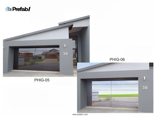 Modern Glass Garage Door