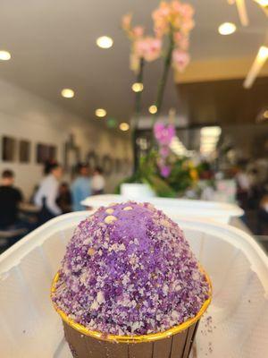 Ube cupcake