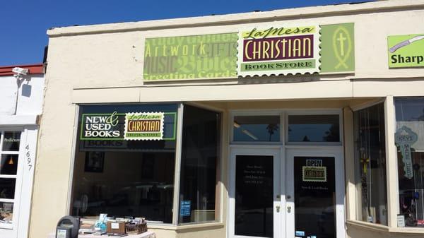 La Mesa Christian Bookstore storefront.