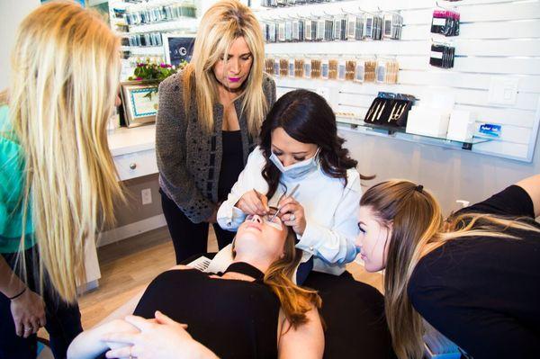 Grab your girl gang and become professional lash artists! Group training is not only fun, but costs less than individual training. ‍