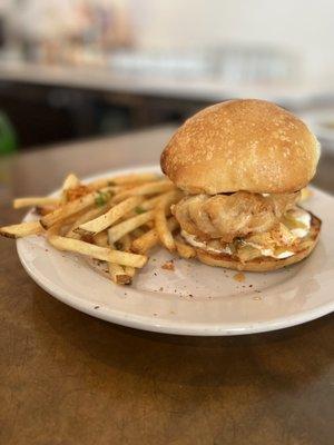 local fried fish sandwich- so filling and amazing