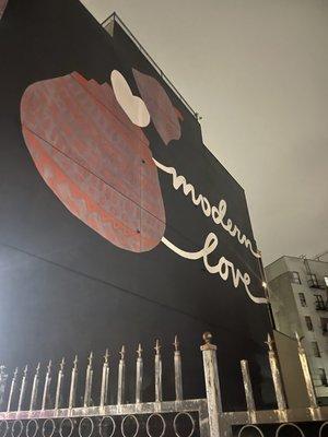 Mural outside of the restaurant