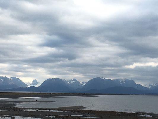 Glacier views from the back deck!