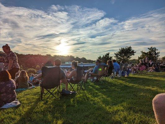 Beautiful evening for an outdoor show