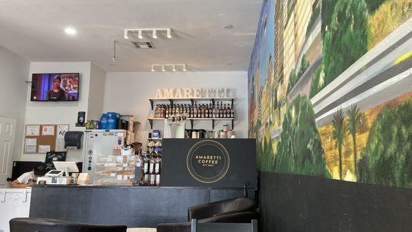 Amaretti Coffee shop counter