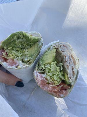 Turkey avocado wrap