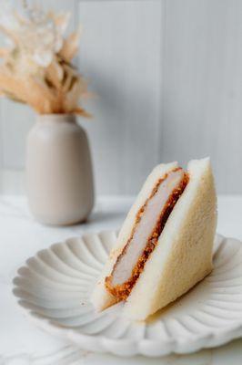 Tonkatsu Sandwich. Mana's bestseller. Made with breaded pork tenderloin.