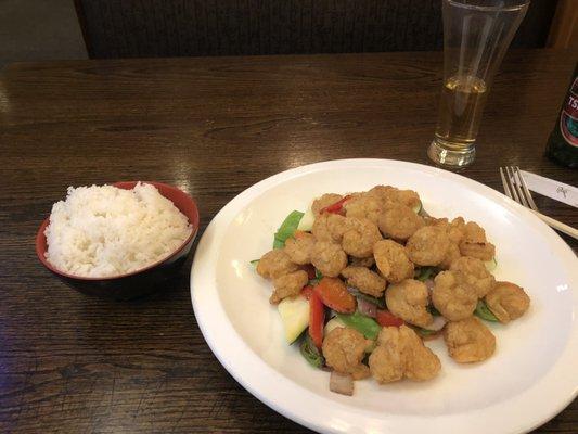 Salt & Black Pepper shrimp. Pretty Average & uninspiring.