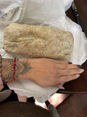 California burrito was gigantic !