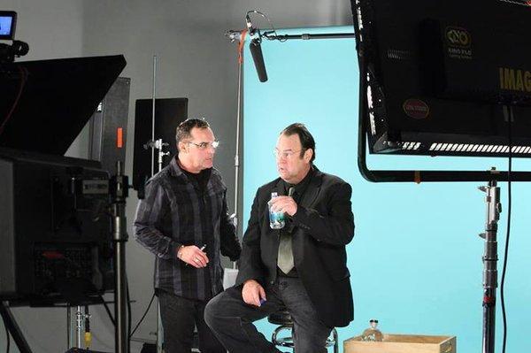 Dan Akroyd on set at Loyal Studios