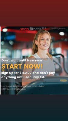 New Years resolution doesn't have to wait until January! Join today and feel great today!