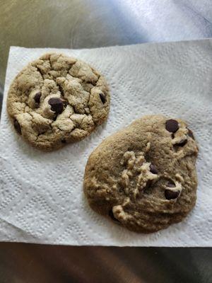 Organic Gluten-free Oat Flour Chocolate Chip Cookies.  Vegan & Vegetarian  options  available.