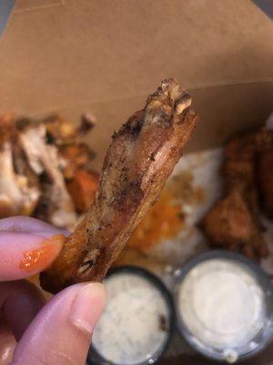 Their Chicken wings are tiny