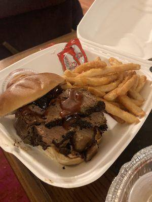 beef brisket sandwich