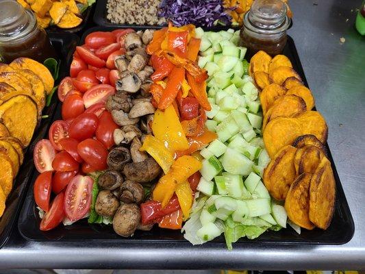 grilled vegetable platter