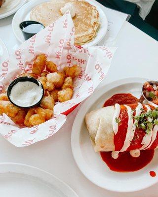 Spicy Cheese Curds and the Tex Mex Burrito