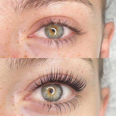 Lash lift and tint