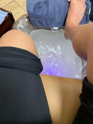 Got the $60 pedicure because I work too hard lol