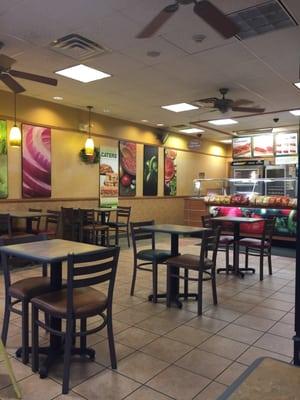 Inside of Subway (to the right are the drinks and more chips - not pictured)