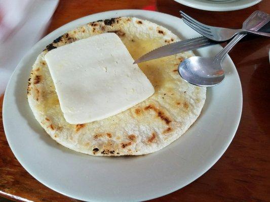 Arepa con queso