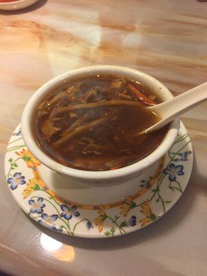 Hot & Sour Soup - part of the dinner for two menu