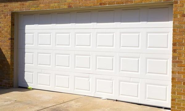 Short panel garage door installation