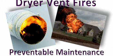 You can prevent home fires with annual dryer vent cleaning and maintenance