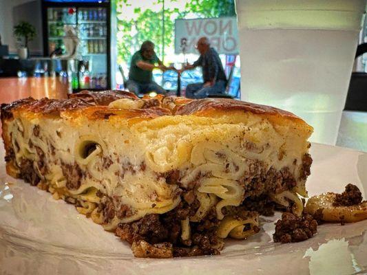 Pastitsio at Opa Grille.