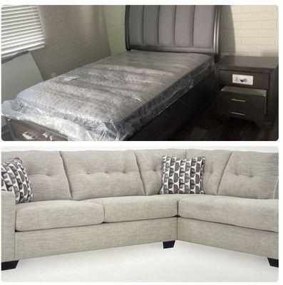 Nice Queen Bedroom set & Sofa sectional set great price! THANK YOU SO MUCH!! Albert