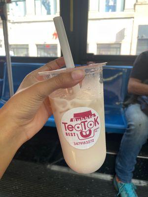 brown sugar milk tea (no boba)