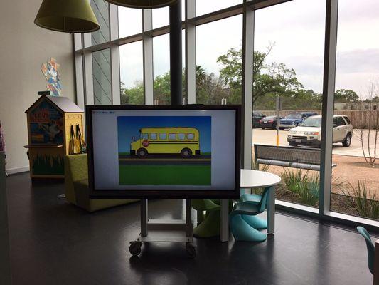 Kaplan Learning Touchscreen Display at Houston Public Libraries